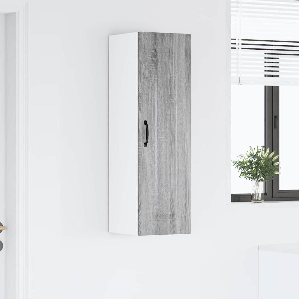 Kitchen Wall Cabinet with Shelf Grey Sonoma 30 x 31 x 100 cm